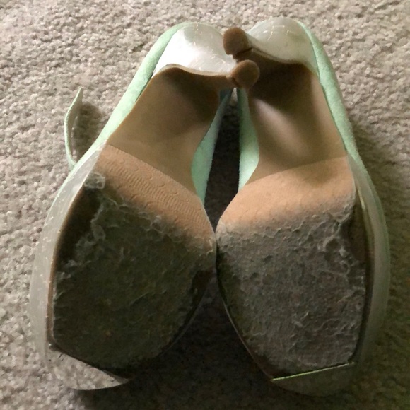 Mint green platform heels - Picture 3 of 5